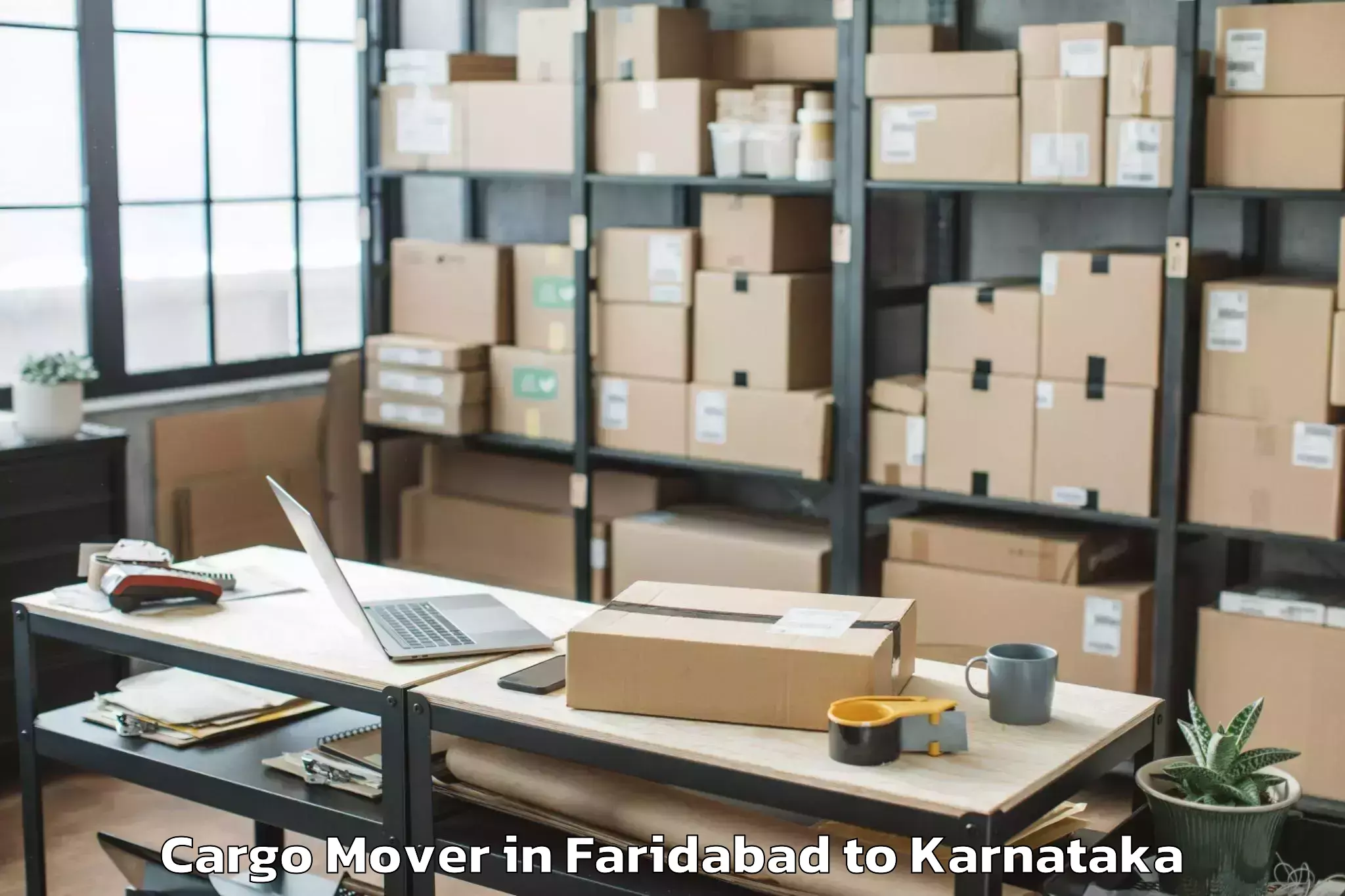 Book Faridabad to Harapanahalli Cargo Mover Online